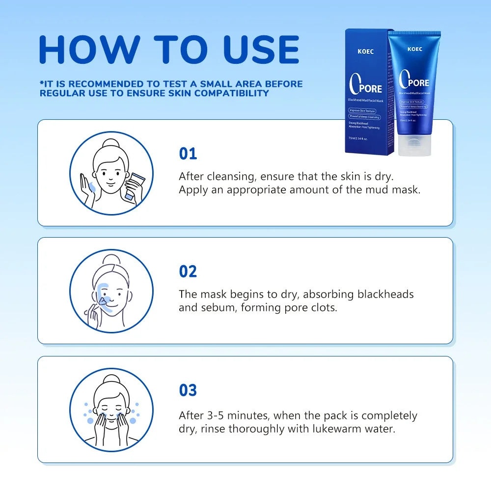 KOEC Zero Pore Blue Mud Mask 75 ml – image 4