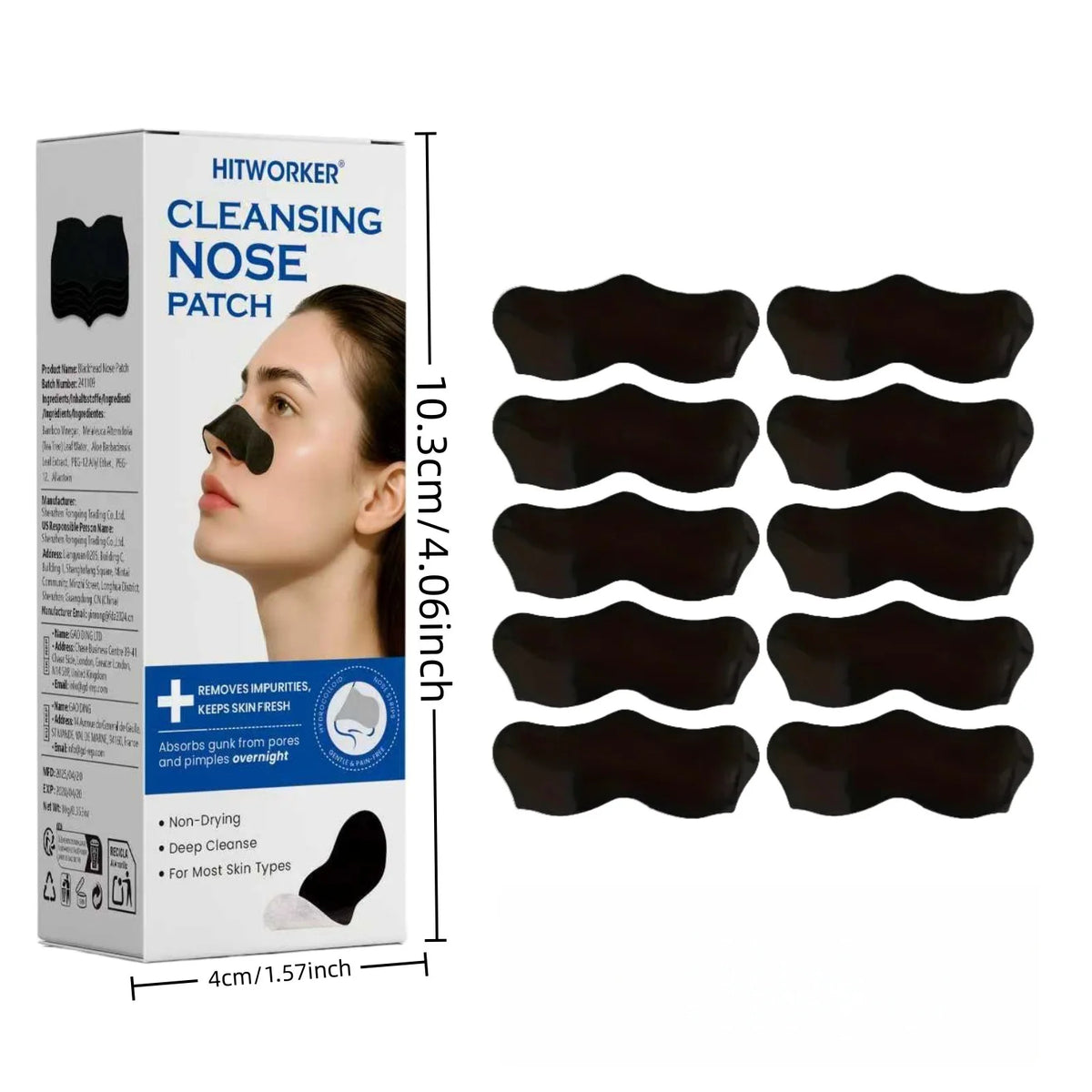 HITWORKER Charcoal Nose Pore Strips