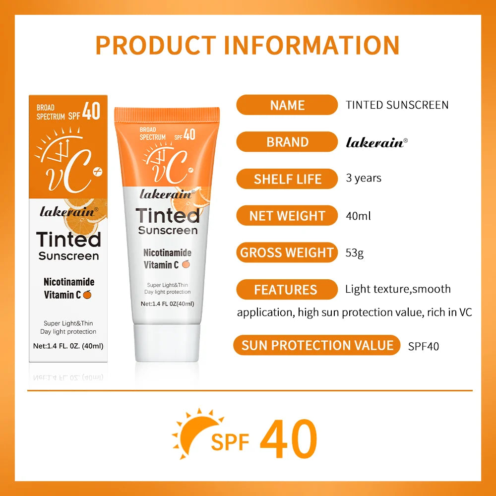 Lakerain SPF40 Tinted Vitamin C Sunscreen – sunscreen, view 6