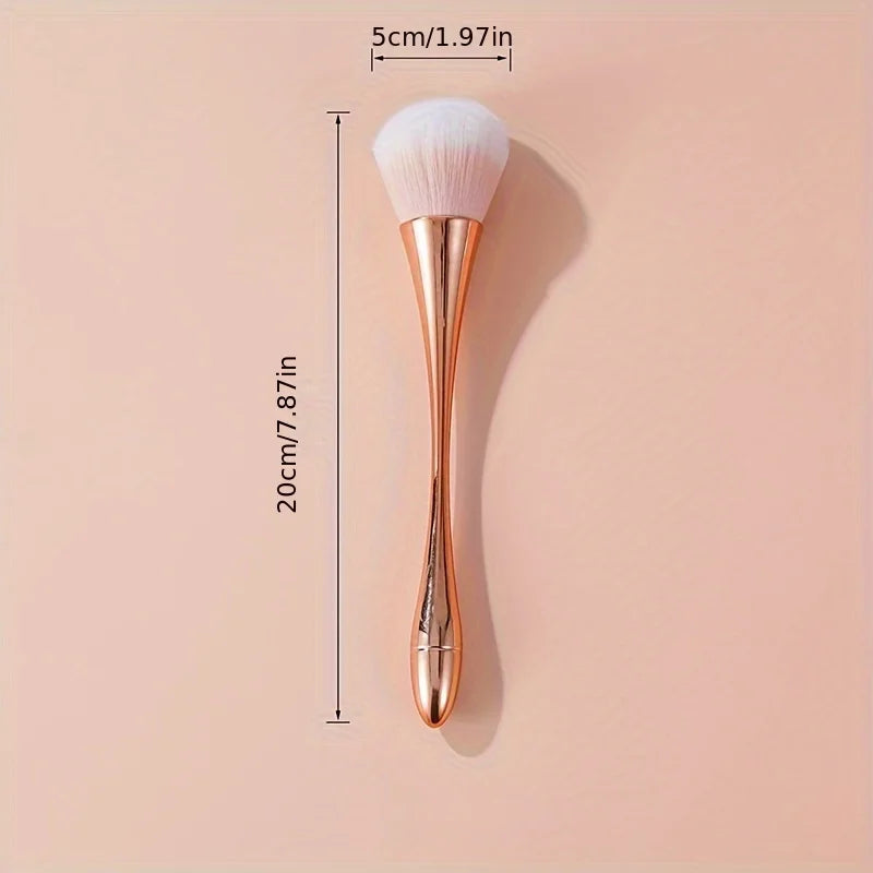 Rose Gold Fan Powder & Highlighter Brush – makeup brushes, view 4