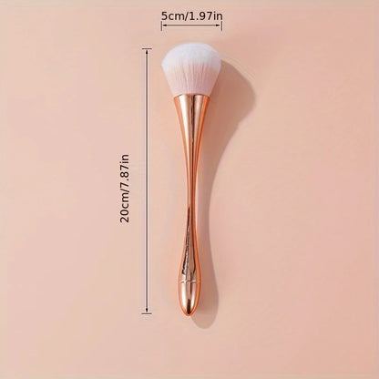 Rose Gold Fan Powder & Highlighter Brush – makeup brushes, view 4