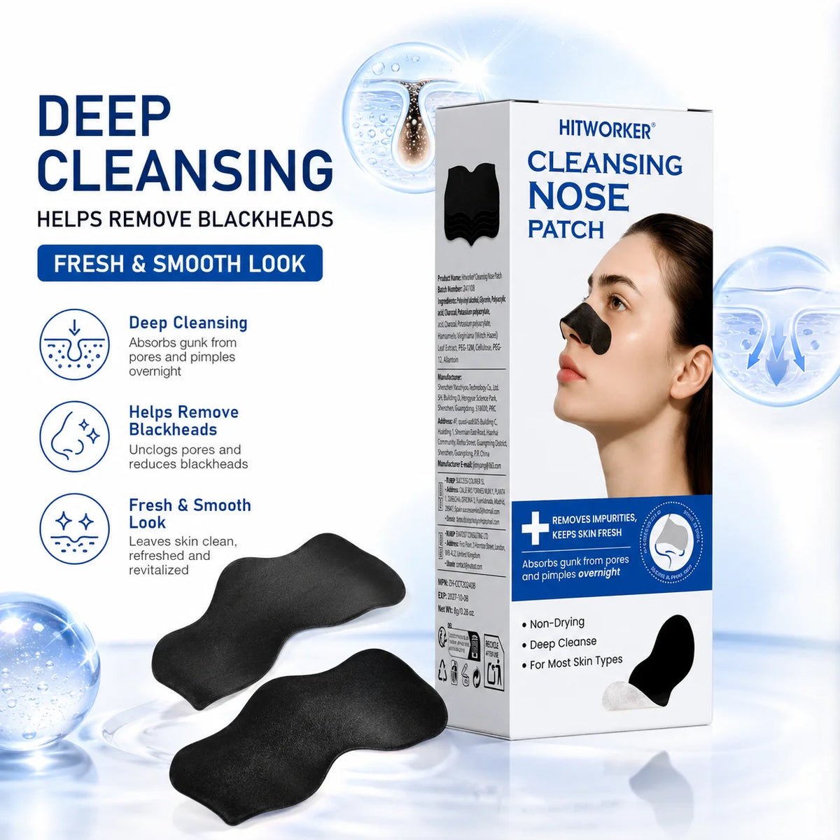 HITWORKER Charcoal Nose Pore Strips – image 6