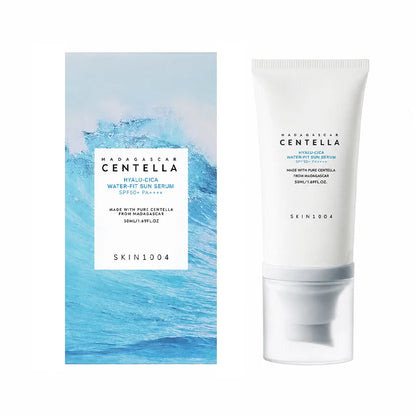 Centella Water-Fit Sun Serum box and tube