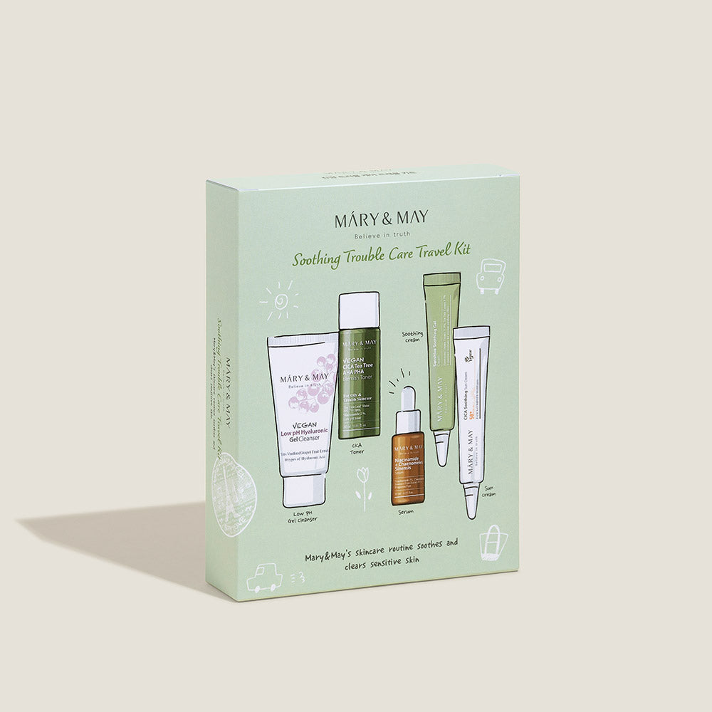Mary & May Soothing Trouble Care Travel Kit (5 pcs)