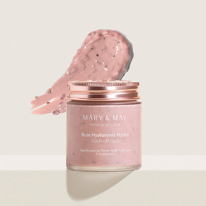 MARY & MAY Vegan Rose Hyaluronic Hydra Wash off Pack 125 g – Skin Care Masks & Peels, view 6