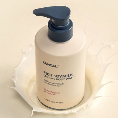 KUNDAL Rich Soymilk Creamy Body Wash 500 ml (Mellow Vanilla) – Body Wash, view 3