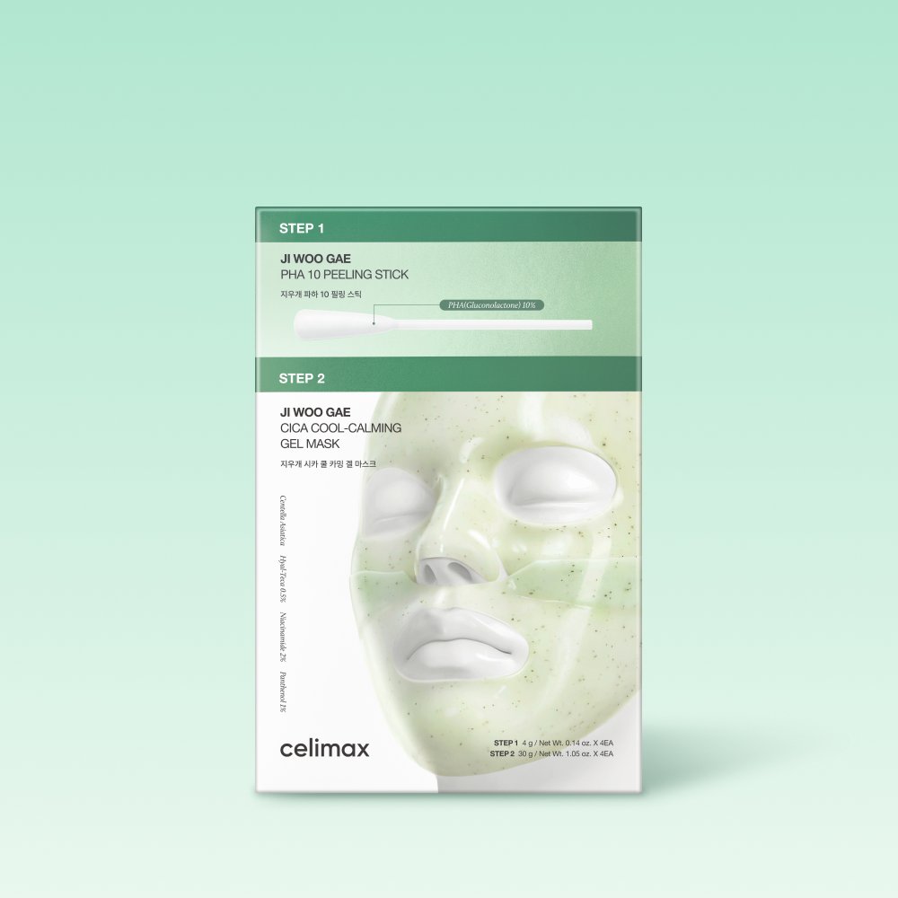celimax Ji Woo Gae Cica 2-Step Gel Mask (4 pack) – Skin Care Masks & Peels, view 2