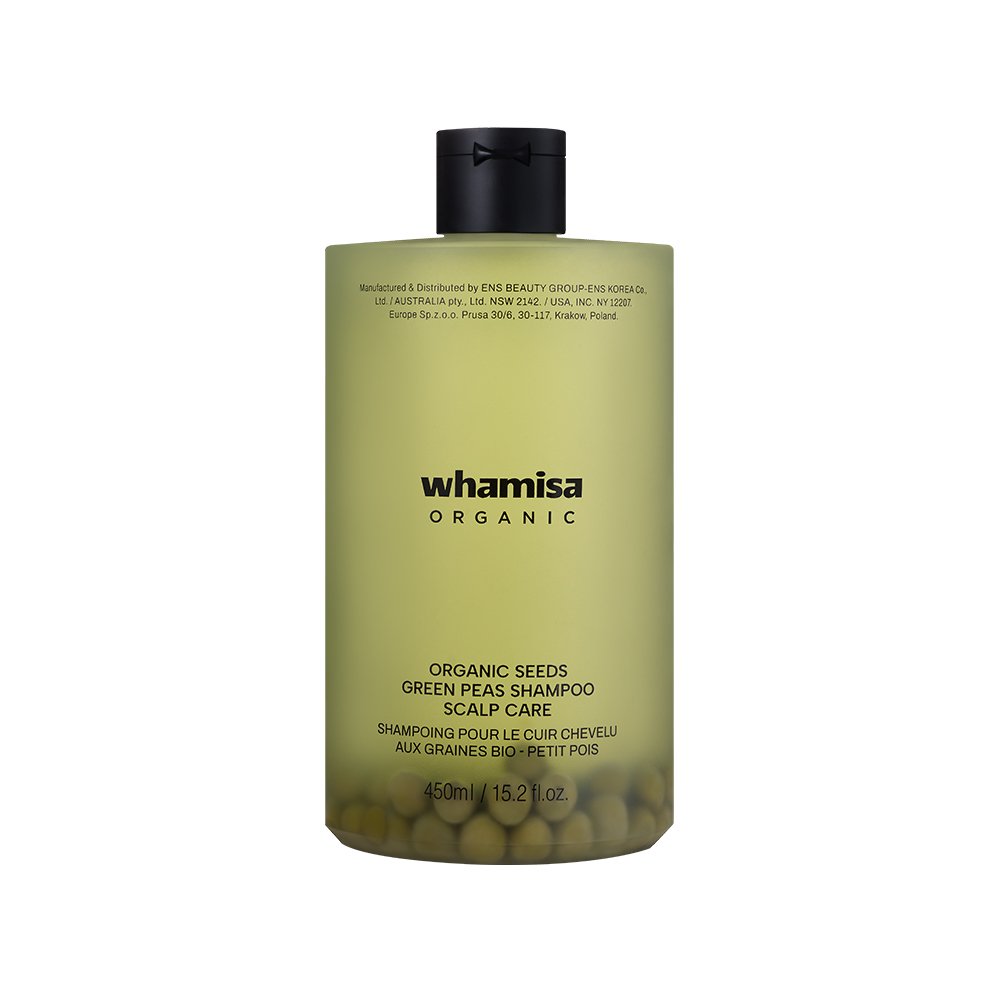 whamisa Organic Seeds Green Peas Shampoo Scalp Care 450 ml – Shampoo, view 3