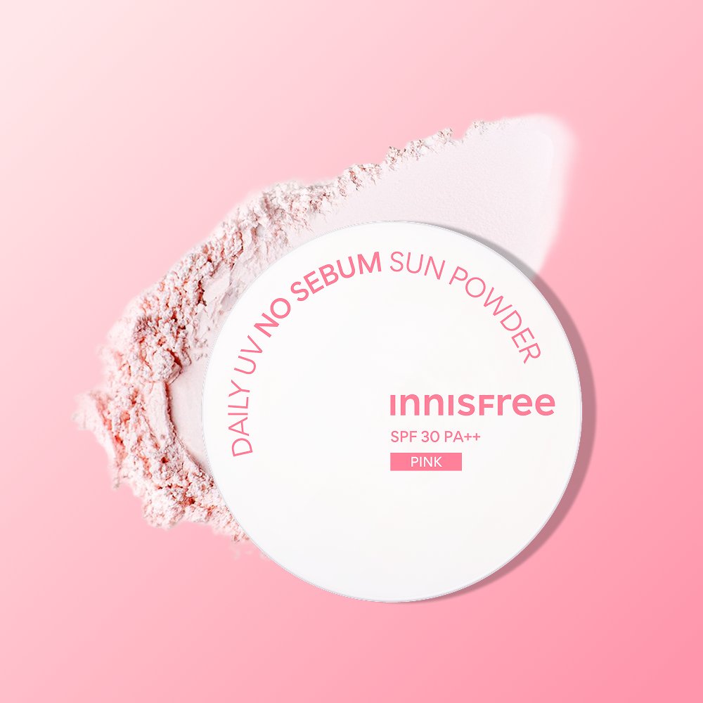 innisfree Daily UV No Sebum Sun Powder SPF30 PA++ 4 g (Pink) – Face Powder, view 3