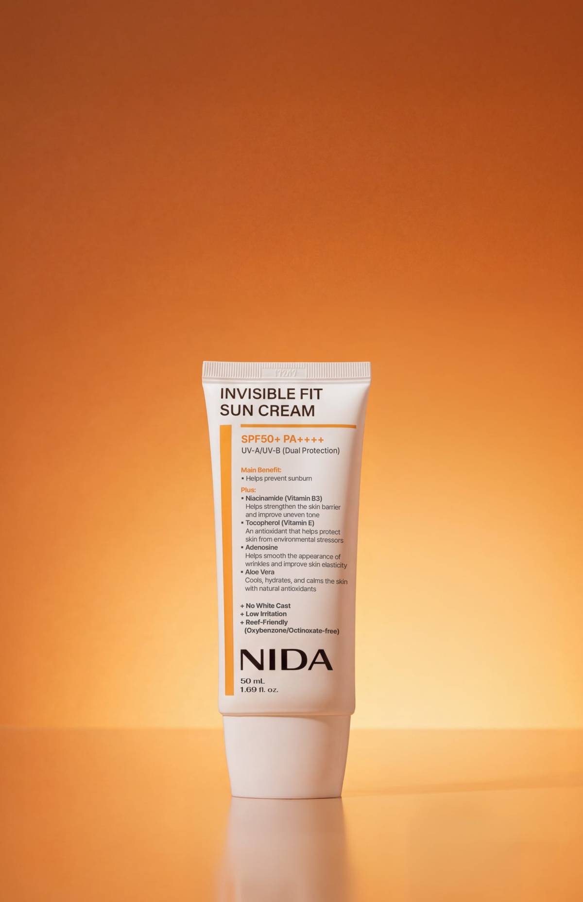 NIDA Invisible Fit Sun Cream 50 ml – Sunscreen, view 4