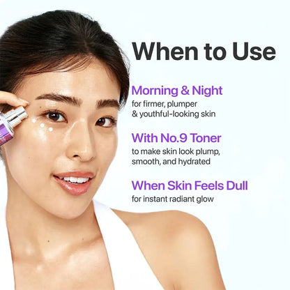 numbuzin No.9 NAD+ Lifting Essence (50 ml) & Retinol Eye Cream – anti-aging skin care, view 2