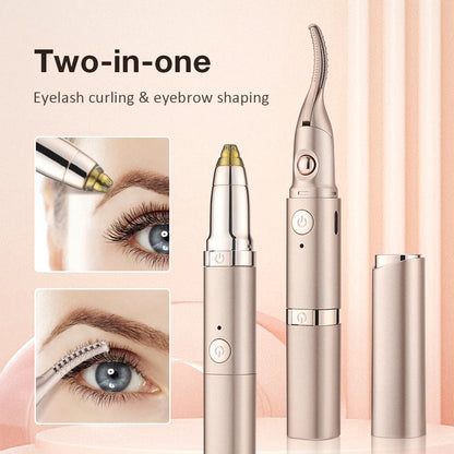 2-in-1 Electric Brow Trimmer & Heated Eyelash Curler – eyelash curlers, view 6
